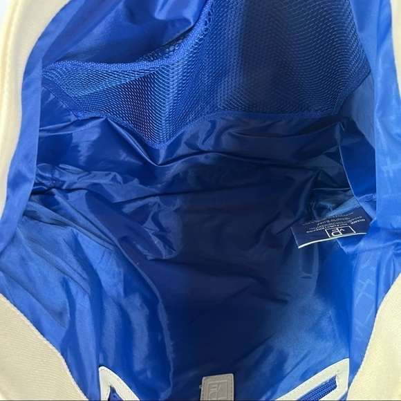 Diane Von Furstenberg Beige & Blue Canvas Beach Tote - Picture 8 of 8